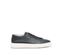 Santoni - Baskets en cuir italien - Homme - Chaussures - Bleu - Taille: 45 EU