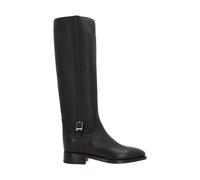 Santoni - Bottes en Cuir Noir à Fermeture Éclair - Femme - Chaussures - Noir - Taille: 36 EU