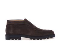 Santoni - Bottes en Daim Marron avec Coutures Orange - Homme - Chaussures - Brun - Taille: 43 EU