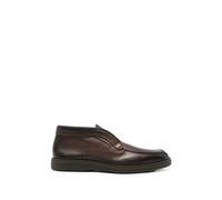Santoni - Bottine à bout rond à enfiler - Homme - Chaussures - Brun - Taille: 41 EU