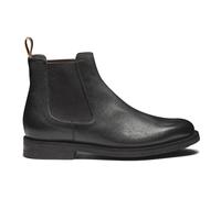 Santoni - Bottine Chelsea en cuir poli - Homme - Chaussures - Noir - Taille: 43 EU