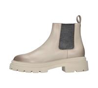 Santoni - Bottines Chelsea en cuir lisse - Femme - Chaussures - Beige - Taille: 37 EU