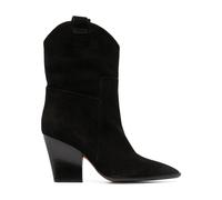 Santoni - Bottines en Cuir Noir - Femme - Chaussures - Noir - Taille: 36 EU