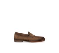 Santoni, Homme, Chaussures, Brun, Taille: 42 EU Carlo Penny Loafer