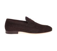 Santoni - Carlo Penny Loafer - Homme - Chaussures - Brun - Taille: 43 1/2 EU
