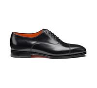 Santoni - Chaussure Oxford en cuir - Homme - Chaussures - Noir - Taille: 39 EU