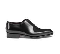 Santoni - Chaussure Oxford en Cuir Poli - Homme - Chaussures - Noir - Taille: 44 1/2 EU