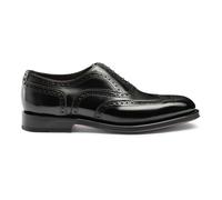 Santoni - Chaussure Oxford Polie - Homme - Chaussures - Noir - Taille: 42 1/2 EU