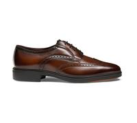 Santoni - Derby brogue en cuir pour homme - Homme - Chaussures - Brun - Taille: 42 EU