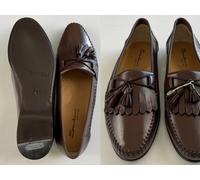 Santoni FORESTER Kiltie Tassel Loafer Mocassins Chaussure Mules Slip-Ons Rare 47