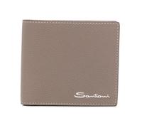 Santoni, Homme, Accessoires, Beige, Taille: ONE Size Portefeuille en cuir foulonné