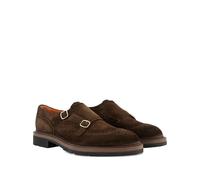 Santoni - Mocassin double boucle - Homme - Chaussures - Brun - Taille: 43 EU