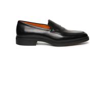 Santoni - Mocassins en cuir Easy - Homme - Chaussures - Noir - Taille: 41 1/2 EU