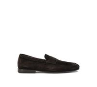 SANTONI mocassins en daim homme marron - 7.5