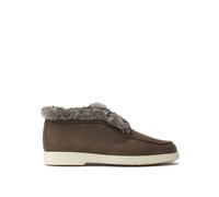 Santoni mocassins femme marron en daim - 40