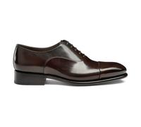 Santoni - Oxford en cuir à lacets - Homme - Chaussures - Brun - Taille: 40 EU