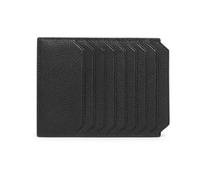 Santoni - Porte-documents en cuir foulonné - Femme - Accessoires - Noir - Taille: ONE Size