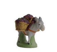 SANTONS ESCOFFIER-Ane aux raisins 7 cm