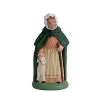 SANTONS ESCOFFIER-Personnage de crèche de Noël bergère Santons Escoffier - 3,6 x 3,6 x 7,1 cm
