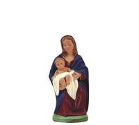 SANTONS ESCOFFIER-Personnage de crèche de Noël vierge à l’enfant Santons Escoffier - 2,9 x 3 x 6,2 cm