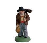 SANTONS ESCOFFIER-Santon pour crèche homme au fagot gris - 7 cm