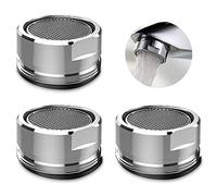 SANTOO 3 Pièces Mousseur Robinet, Aerateur Robinet Filtre Robinet avec Joint D'étanchéité Pour Cuisine, Salle de Bain - Argent (Diamètre extérieur 24MM)