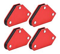 SANTOO 4 PCS Aimant de soudeur, Supports de Soudure Magnétiques Accesoires de soudage Angle de soudure magnétique,45 ° 90 ° 135°, force de maintien de 5 kg