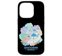 Santorin Grèce Aquarelle Îles Cyclades Voyage Coque pour iPhone 14 Pro