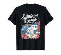 Santorin Grèce Dreams Souvenir de vacances d'été 2025 T-Shirt