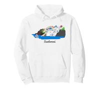 Santorin Grèce Island Vacation Art Sweat à Capuche