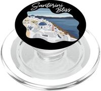 Santorin Grèce Rêves Été Cyclades Souvenir de Vacances PopSockets PopGrip pour MagSafe