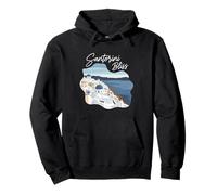 Santorin Grèce Rêves Été Cyclades Souvenir de Vacances Sweat à Capuche