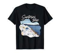 Santorin Grèce Rêves Été Cyclades Souvenir de Vacances T-Shirt
