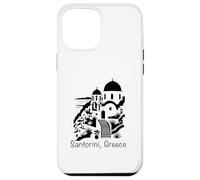 Santorin Grèce Souvenir Îles Cyclades Mer Égée Grec Coque pour iPhone 12 Pro Max