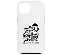 Santorin Grèce Souvenir Îles Cyclades Mer Égée Grec Coque pour iPhone 13