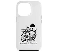 Santorin Grèce Souvenir Îles Cyclades Mer Égée Grec Coque pour iPhone 13 Pro