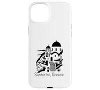 Santorin Grèce Souvenir Îles Cyclades Mer Égée Grec Coque pour iPhone 15 Plus