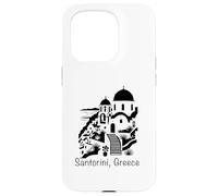 Santorin Grèce Souvenir Îles Cyclades Mer Égée Grec Coque pour iPhone 15 Pro