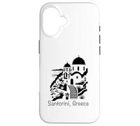 Santorin Grèce Souvenir Îles Cyclades Mer Égée Grec Coque pour iPhone 16