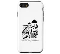 Santorin Grèce Souvenir Îles Cyclades Mer Égée Grec Coque pour iPhone SE (2020) / 7/8