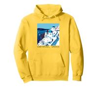 Santorin Grèce Souvenir Îles Cyclades Mer Égée Grec Sweat à Capuche