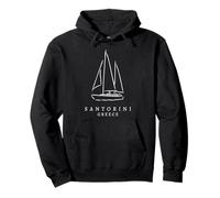 Santorin Grèce Souvenir touristique de voile Famille Femme Homme Sweat à Capuche
