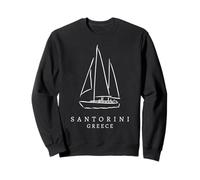 Santorin Grèce Souvenir touristique de voile Famille Femme Homme Sweatshirt