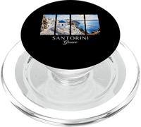 Santorin Grèce Vacation Île Vacances Passionné de Voyages PopSockets PopGrip pour MagSafe