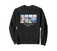 Santorin Grèce Vacation Île Vacances Passionné de Voyages Sweatshirt