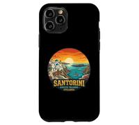 Santorin Îles Grèce Cyclades Coucher de Soleil Vue Coque pour iPhone 11 Pro