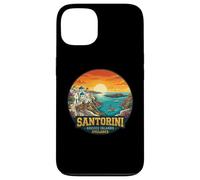 Santorin Îles Grèce Cyclades Coucher de Soleil Vue Coque pour iPhone 13