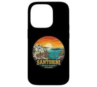 Santorin Îles Grèce Cyclades Coucher de Soleil Vue Coque pour iPhone 14 Pro