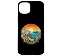 Santorin Îles Grèce Cyclades Coucher de Soleil Vue Coque pour iPhone 15 Plus