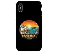 Santorin Îles Grèce Cyclades Coucher de Soleil Vue Coque pour iPhone X/XS